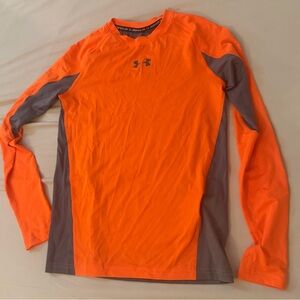 Boys Orange Under Armour shirt